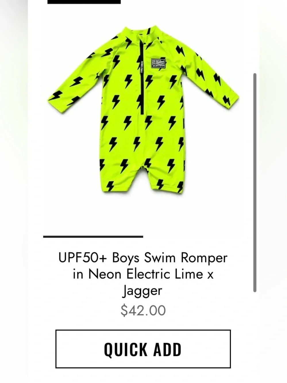 Rebel Bro Swim Bundle Neon Yellow Lightning One-Piece Swimsuit & Trunks